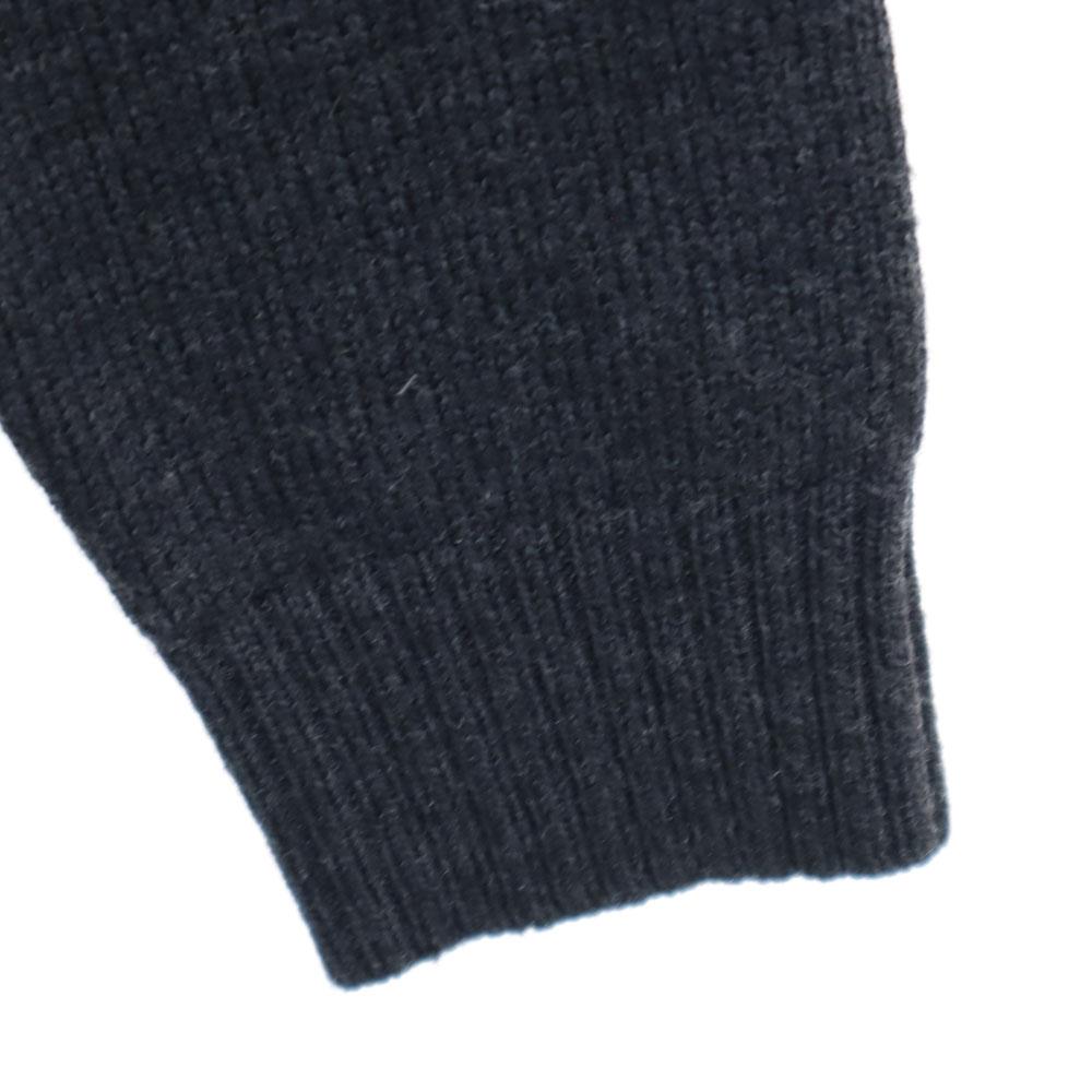 COACH wool Long sleeve Elbow patch sweater XS black knit Men's Used