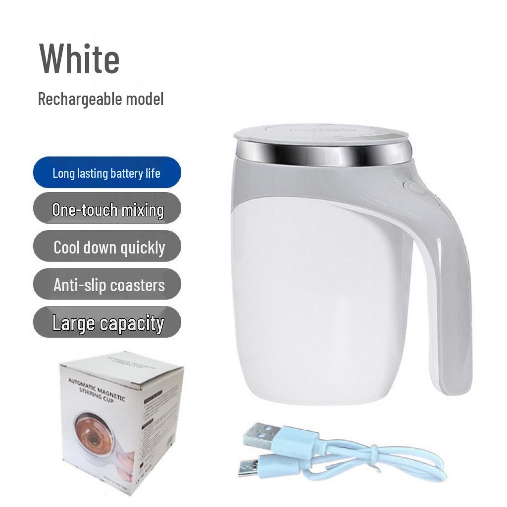 Portable Automatic Magnetic Stirring Insulated Stainless Steel Coffee Cup