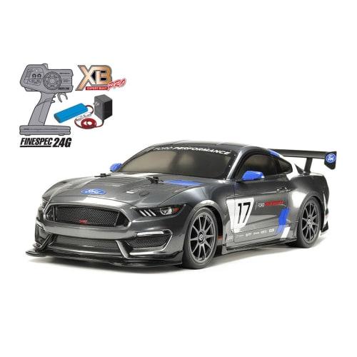 Tamiya 1/10 Scale XB Series No. 218 XB Ford Mustang GT4 (TT-02 Chassis) Pre-painted Complete Model with Radio Control (Product Number: 57918)