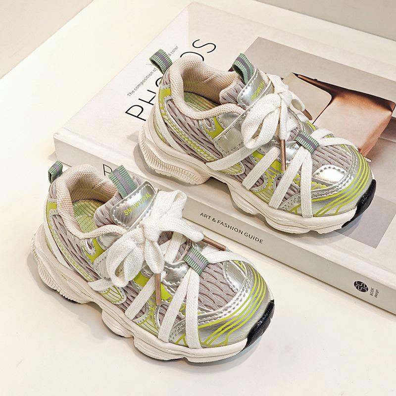 Soft-Sole Mesh Baby Walker & Sports Shoes - Fashionable Casual Spring/Summer Shoes for Boys & Girls Size 23 зелёный