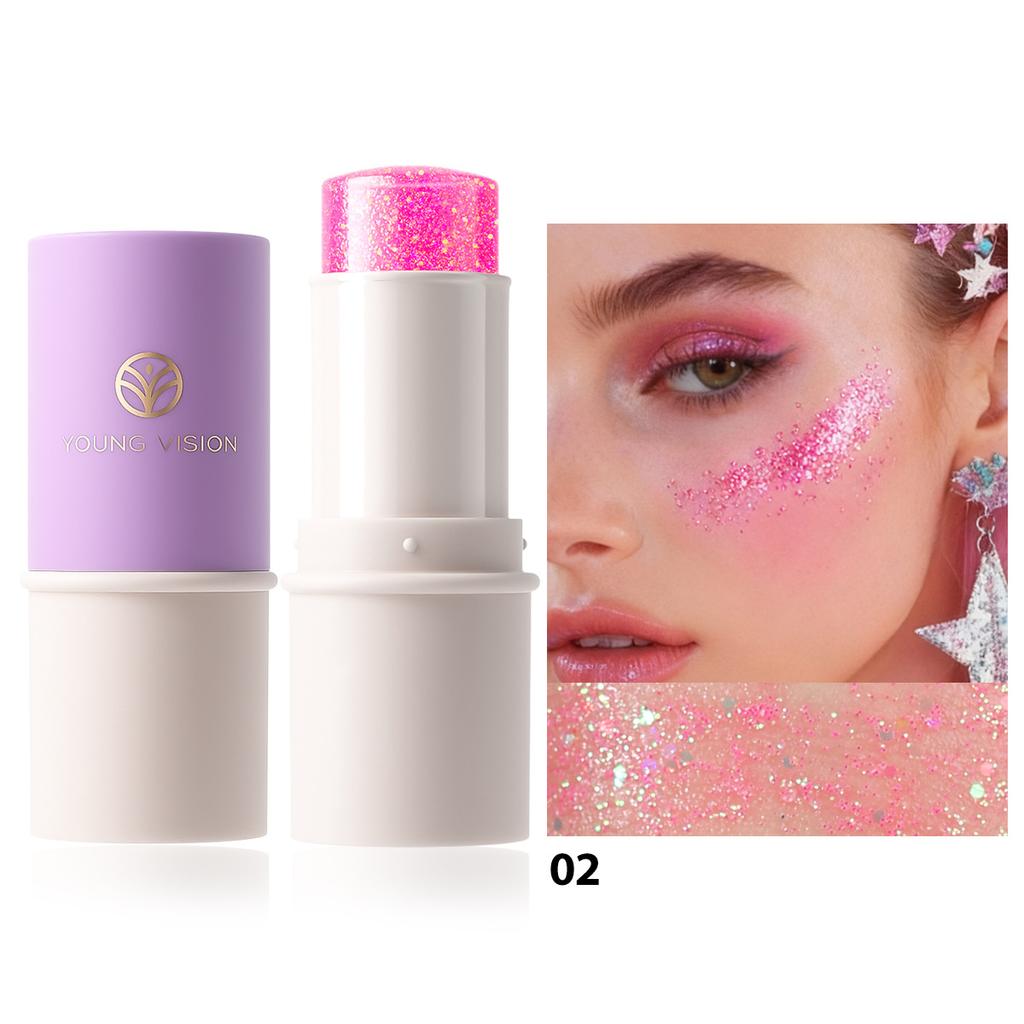 7 Color Stage Makeup Face Glitter Eyeshadow Beauty Makeup Pearlescent Colorful Body Glitter Stick
