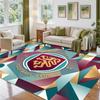 Burnley Football Design Crystal Velvet Rug Soft Decorative Mat for Bedroom Entrance