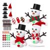 Children's DIY Snowman Kit - Winter Party Craft with Christmas Hat & Stocking