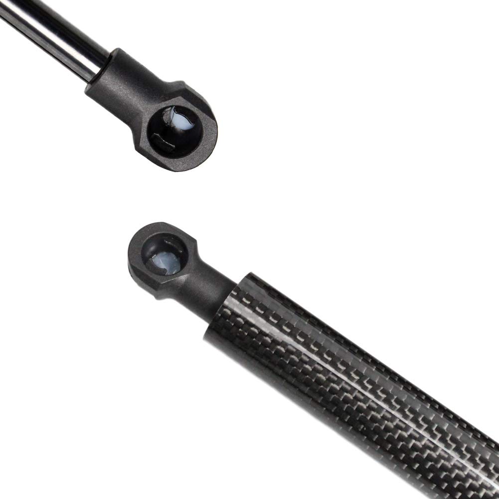 XIANGSHANG Bonnet Damper Set Black Carbon for Crown Majesta S200 Series Part Number 534400W190 Vehicle Inspection Compliant (2-Piece Set, Fiber)