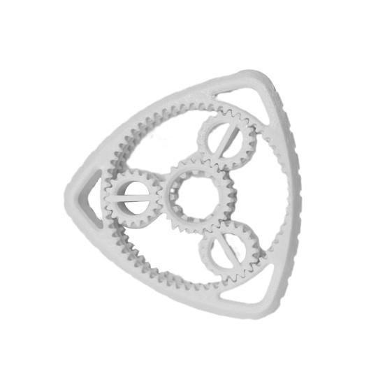 

3D Printed Triangle Fidget Spinner Stress Anxiety Relief Interlocking Gear Fingertip Toy Home Office Worker Relaxation Spinning Gear Desk Toy