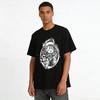Cute Space Cat Astronaut Print Casual Short Sleeve T-Shirt Pure cotton T-shirt