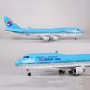 Korean Air 747 Model Airplane Large Diecast Airplane Model Kits with Stand Display Collectible for Aviation Enthusiast Gift