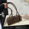 Niche Underarm Baguette Bag Suede Popular Versatile Shoulder Bag Temperament Commuter Portable Underarm Bag