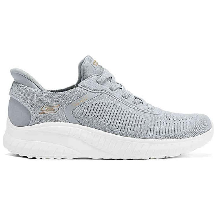 Skechers Bobs Sport Comfortable Low-Top Casual Shoes Women Sneakers Gray 117497-LTGY