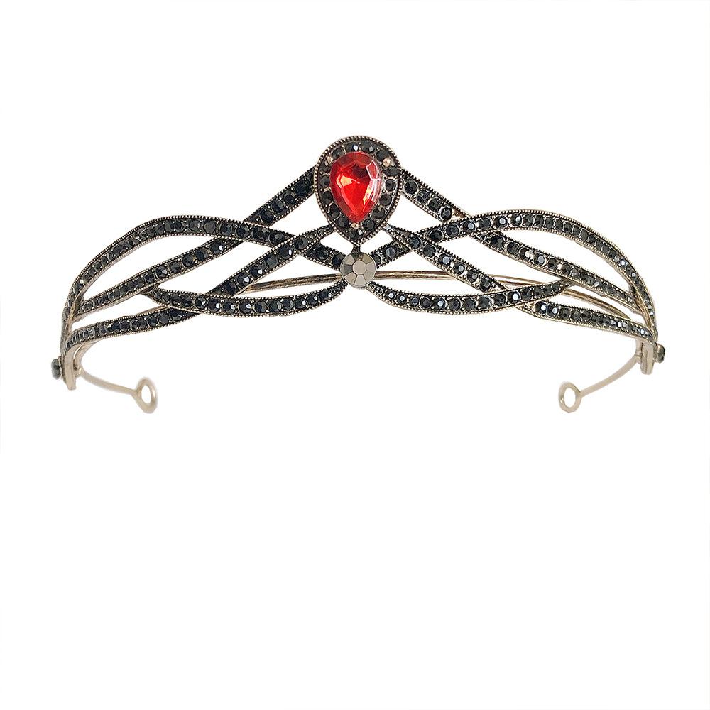 

Простая свадебная тиара в корейском стиле, сплав, инкрустированная стразами, корона принцессы, аксессуары для свадебного платья