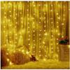 LED Light Curtain - AIMOONSA - 3 M X 3 M - Warm White - 300 LEDs - 8 Modes (timer)
