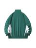 Men's Color Block Patchwork Jacket - Trendy, Loose, Stand Collar, Sports Casual for Spring and Autumn