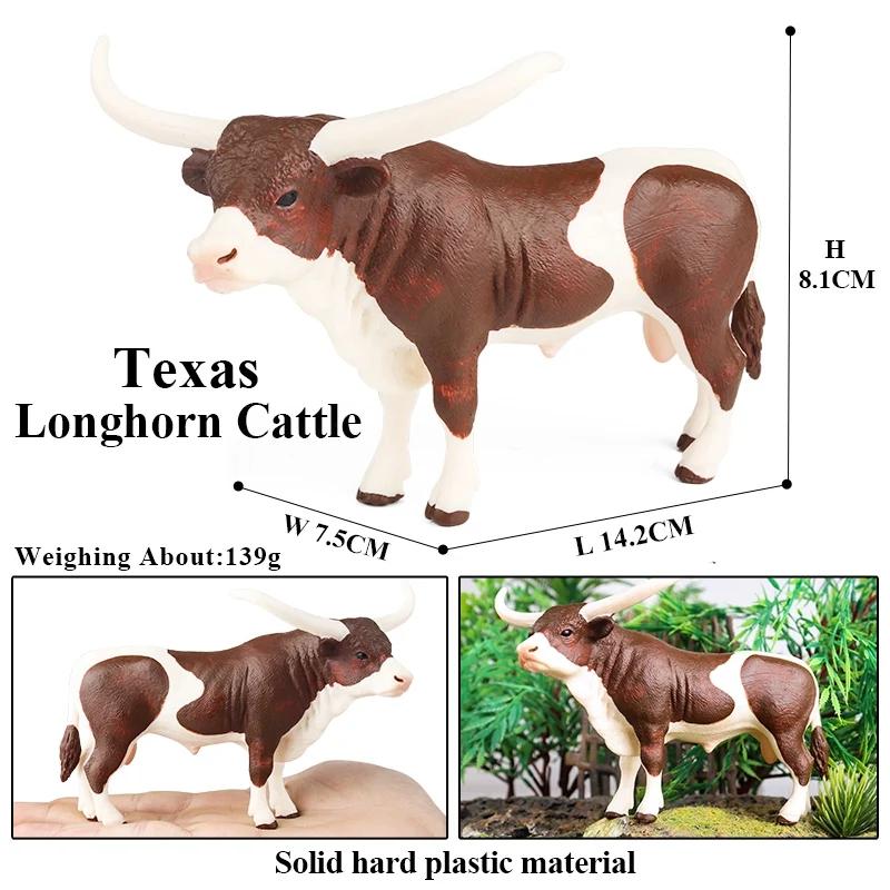 Oenux Zwierzęta Gospodarskie Walki Byków Kowboj Symulacja Drób Bydło Cielę Byk Wół Kolekcja Figurek Akcji Model Pvc Zabawka Prezent dla Dzieci