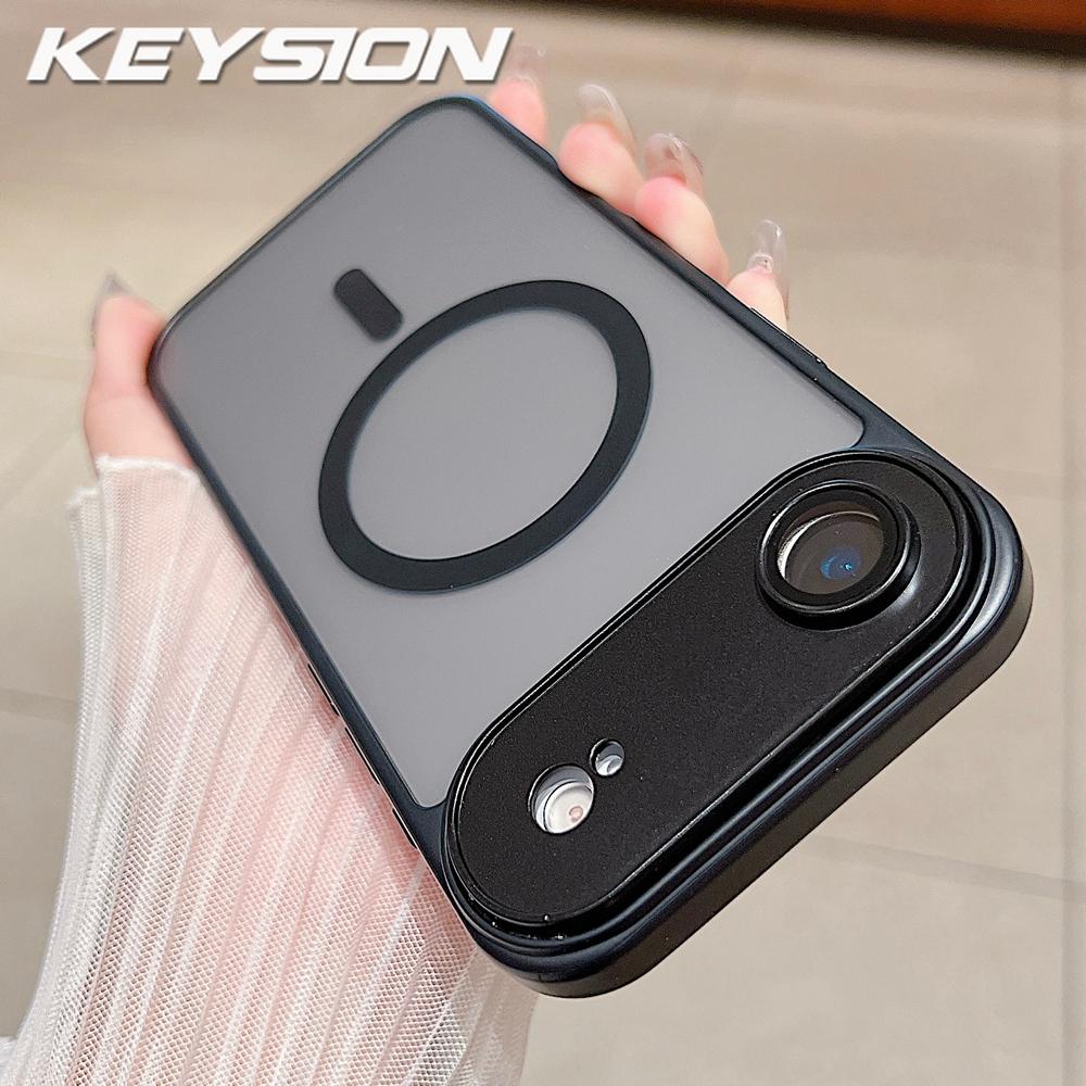 

KEYSION Luxury Matte Translucent Magnetic Case for MagSafe for iPhone 17 Air Wireless Charging Shockproof Armor Phone Back Cover for iPhone 17 Air