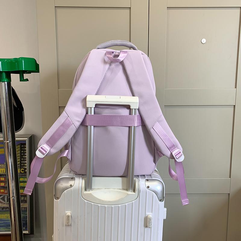 Rucsac pentru colegiu Geantă de școală pentru elevi de gimnaziu Rucsac de mare capacitate în contrast de culoare