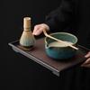 Ceramic Matcha Bowl Kiln Discoloration Smooth Green Tea Maker Cup High Temperature Resistant Large Capacity Tea Brush Stand
