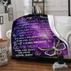1pc Niece Love Aunt Poster Blanket - Lightweight Flannel Fleece with Digital Printing, Soft Warm for Sofa, Travel, Camping, Office yy251018307