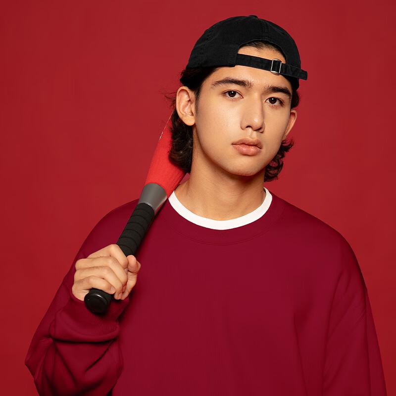 GENIOLAMODE Men's Red Fleece-Lined Year of the Snake Lucky Sweatshirt