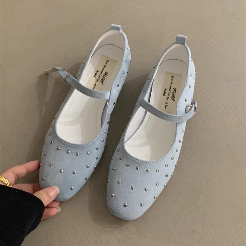 Fashion SUOJIALUN 2025 Spring New Brand Women Flat Shoes Fashion Round Toe Ladies Elegant Baot Shoes Soft Flat Heel Mary Jane Shoes