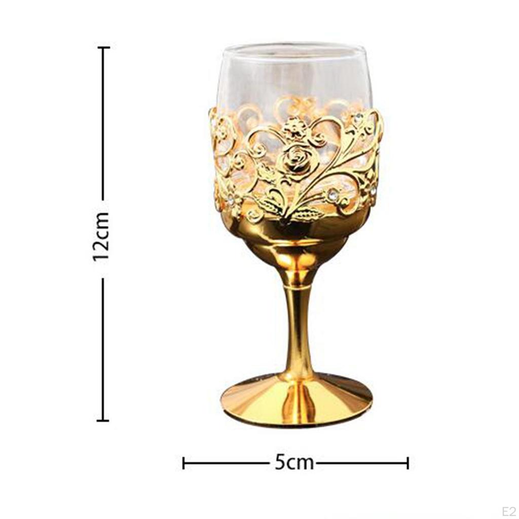 Gobelet vintage 100 ml gravé réutilisable multifonction fantaisie cadeaux artisanat fer et verre tasse à vin