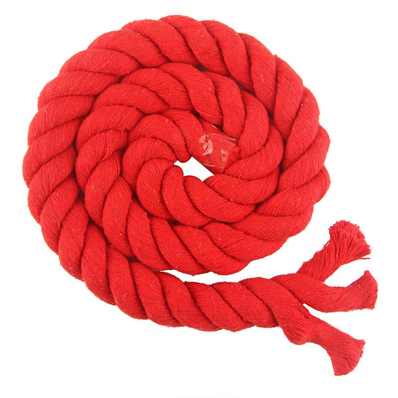 1m Colored Cotton Rope Chinese Knot Braided Rope Three-Strand Thick Twisted Rope Bag Handmade Decoration DIY Sewing Accessories