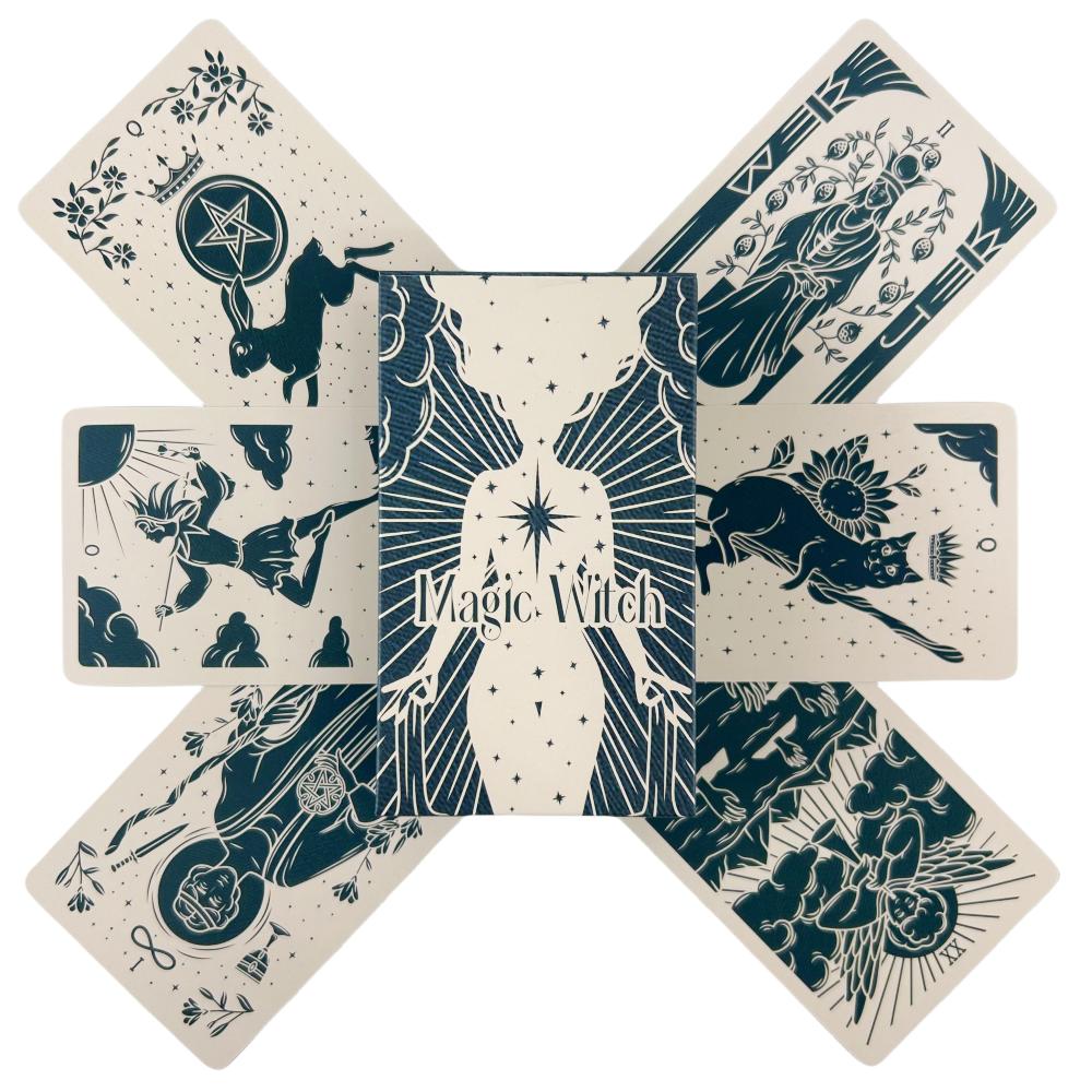 Magisches Hexen-Tarotkartenspiel für Anfänger Fate Visions Divination Edition Oracke Spielbrettdeck