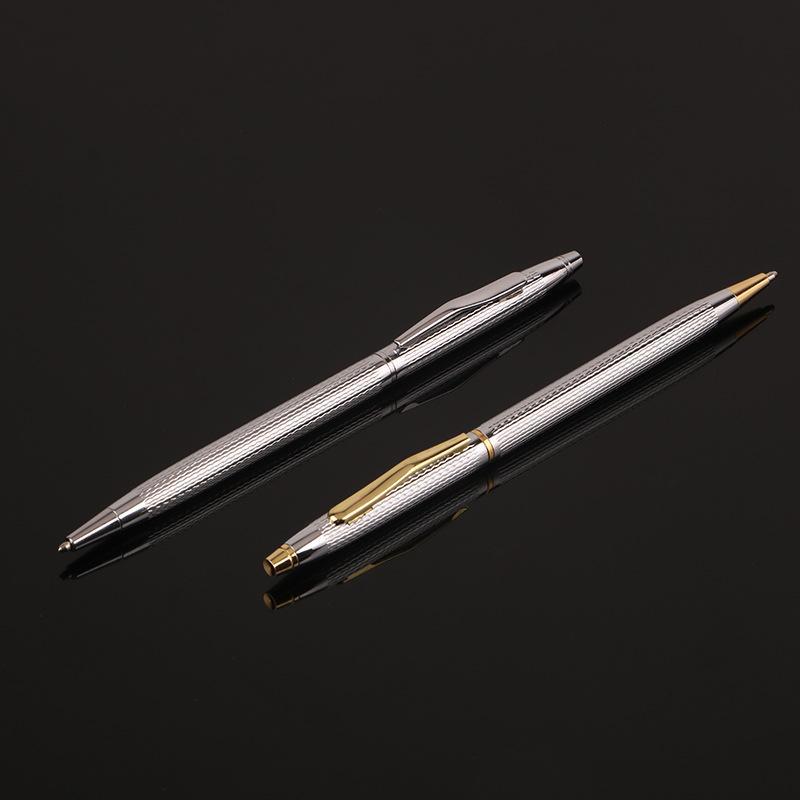 Ballpoint Pen Signature Pen Student Stationery Office Pen Brushed Wavy Metal Ballpoint Pen Cola Pen Oil Pen Creative Advertising Gift Pen