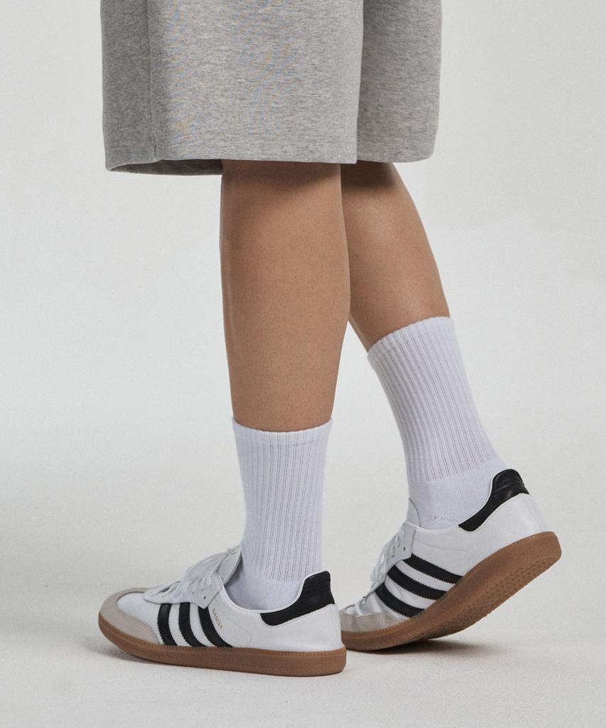 Atejeu [4-Pack] Basic Cushioning Crew Socks [2 Colors]