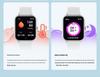 ZL54CJ Bluetooth Smartwatch: Heart Rate/Blood Pressure Monitor, Blood Oxygen, Music, Messaging, Multi-Sport Functions.