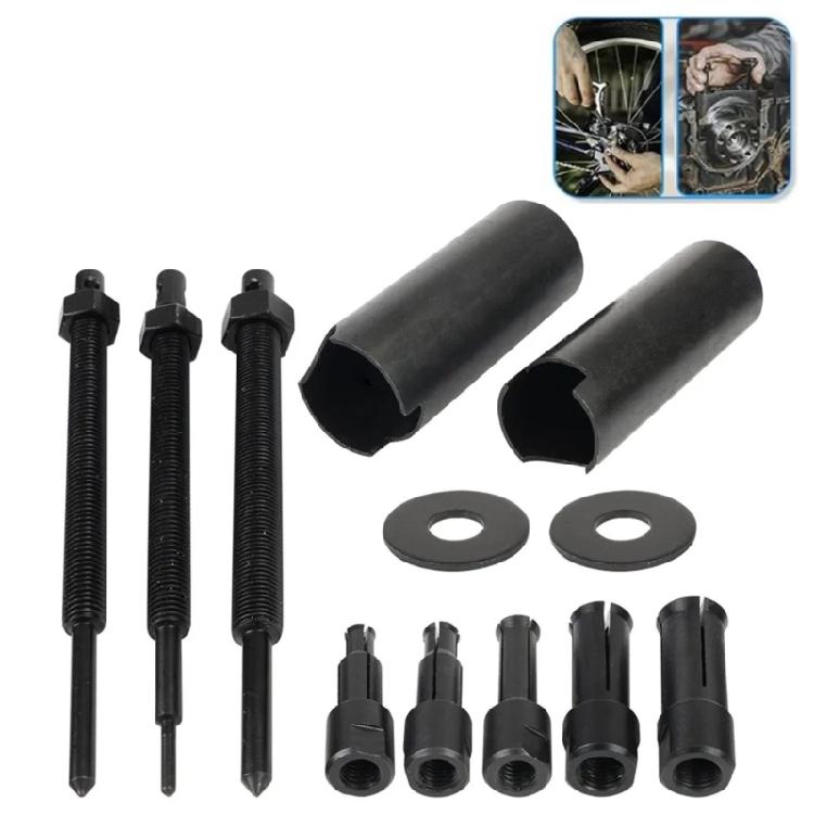 Easy To Use Motorcycle Bearing Puller Removal Tool Kit 9-23mm Diameter Suitable for DIY Enthusiasts & Repair Technicians