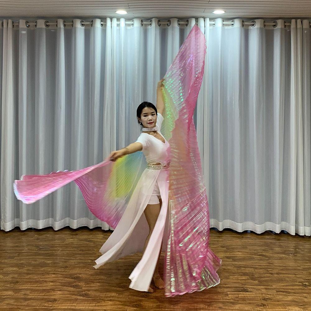 with Telescopic Sticks Belly Dance Wings Scalable Rods Dance Props Belly Dance Accessories Props