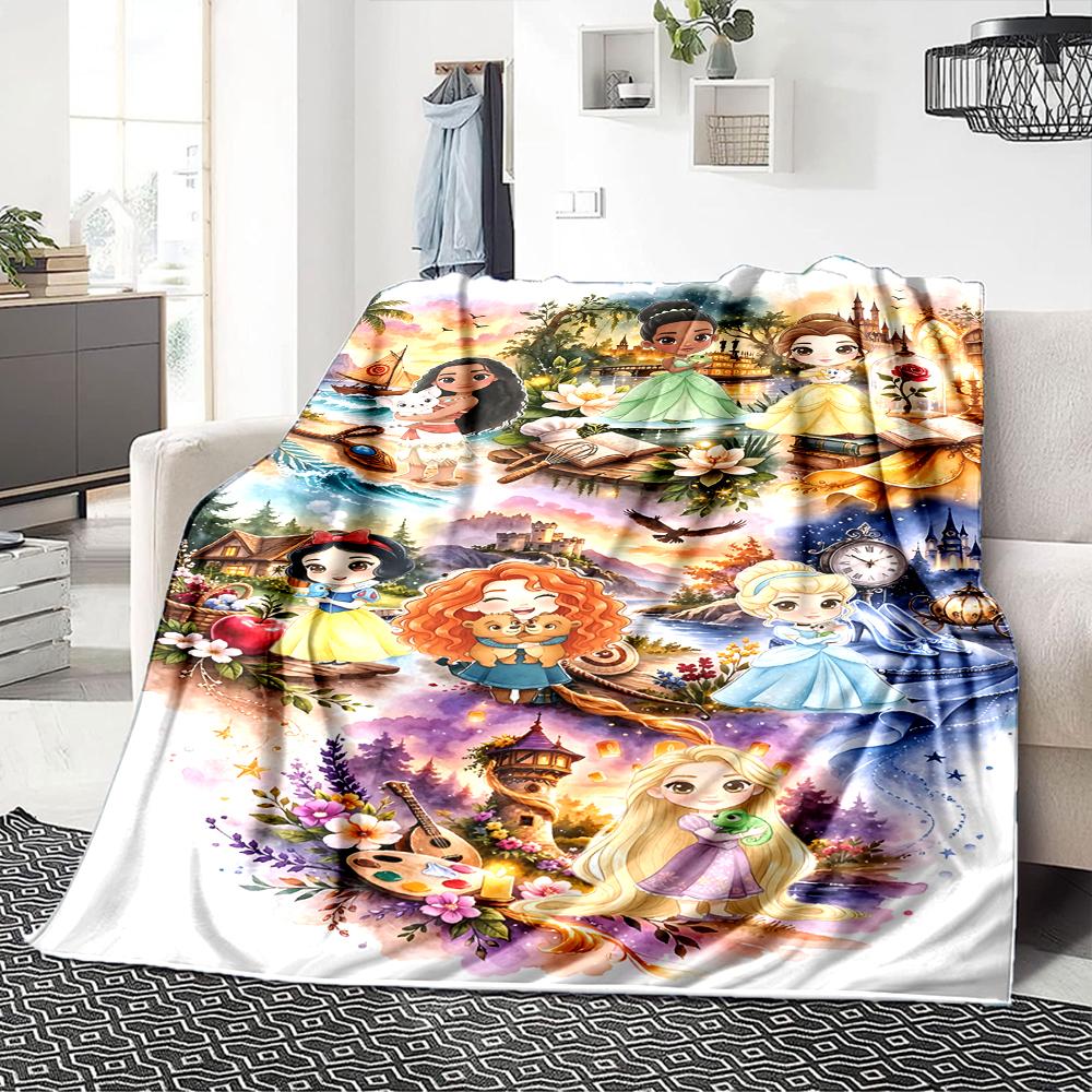 Simpsons Family Portrait Flannel blanket, soft and warm, suitable for beds and sofas, all seasons, portable travel blanket. 0730117