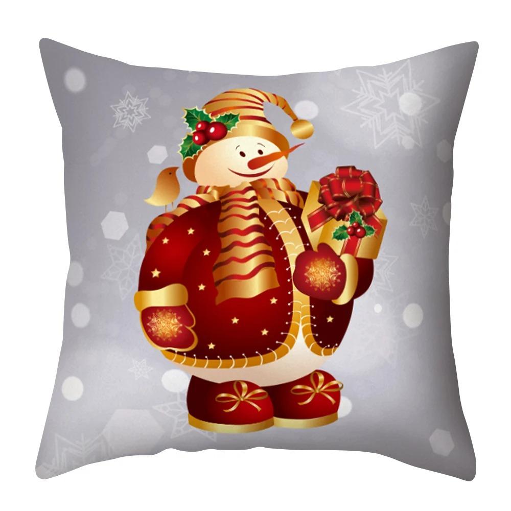 Weihnachts-Themed Kissenbezüge Auto Ornamente Büro Santa Claus Wohnzimmer Sofa Hause Kissenbezüge