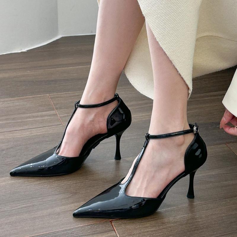 Fashion Women High Heels Sandals Pointed Toe Heeled Slippers Designer Woman Shoes 2025 Summer New Stilettos Pumps Sexy Chaussures Femme