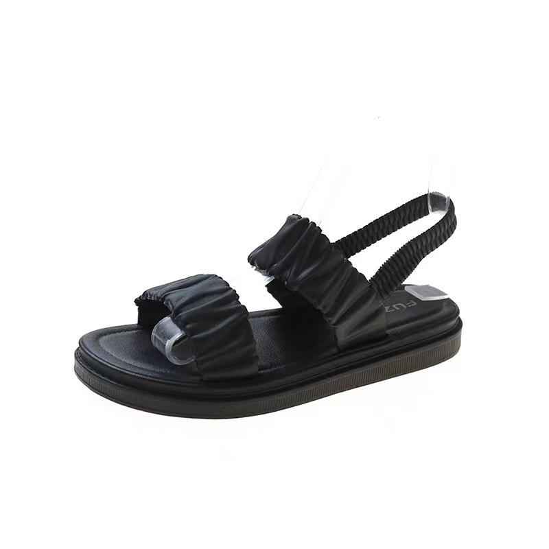 Sandalias planas versátiles antideslizantes para mujer: Elegante Ropa de Verano para Playa e Interior/Exterior