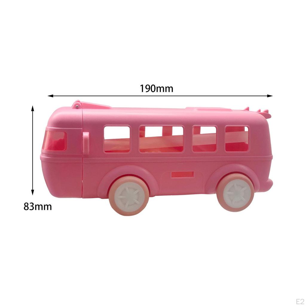 Bus Shape Water Bottle with Straw and Strap Adjustable Shoulder 500ml Capacity for Girls Boys