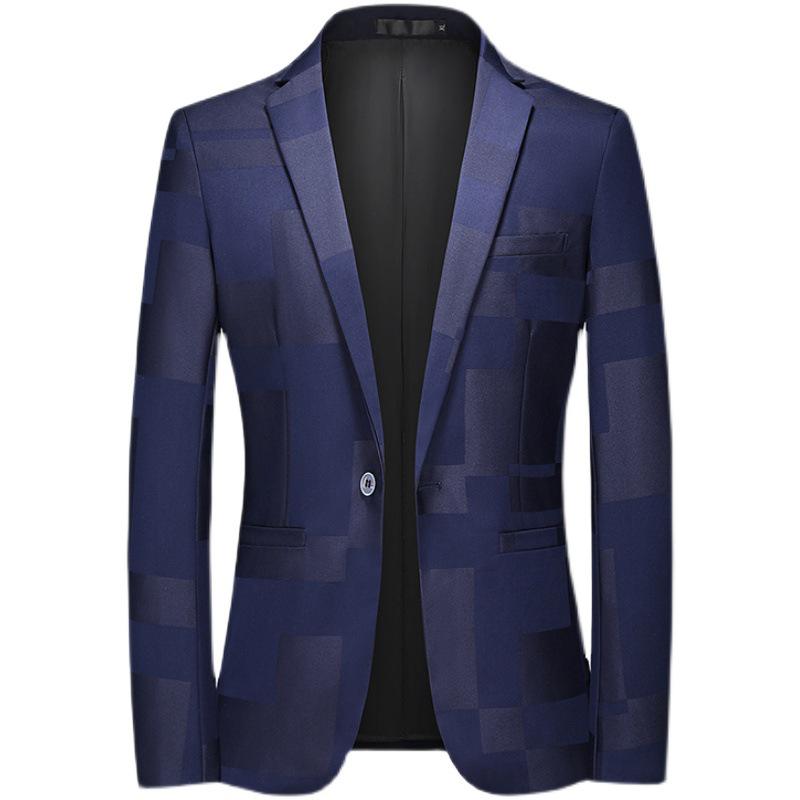 2022 Men's Slim-Fit Jacquard Suit: Large Size Casual, Wedding & Nightclub