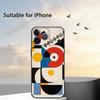 Geometric Bauhaus A-Art Phone Case For iPhone 17,16,15,14,13,12,11 Plus,Pro Max,XS,Soft Silicone Black Cover