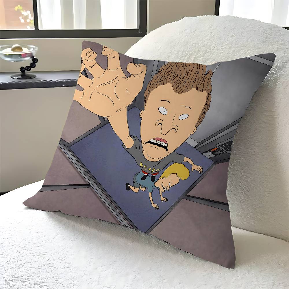 B-Beavis And Butt-Head Personalized Pillow Dust Cover Bedroom Kids Party Decoration Pillowcase Birthday Children Gift