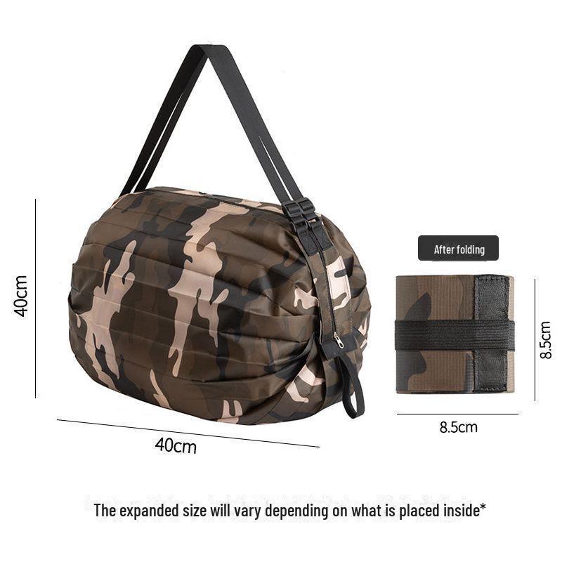 Eco-Friendly Foldable Large Shoulder Shopping Bag, Portable and Durable for Travel