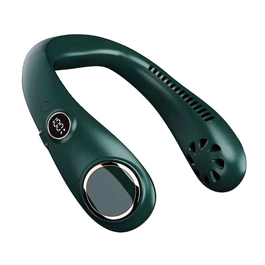 3000mAh Portable Hanging Neck Fan Bladeless Fan Personal Wearable Neckband Leafless Fan USB Rechargeable Fan Mini Air Cooler