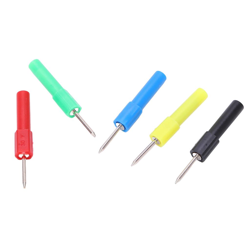 2 Sets J.20013 Multimeter Testing Probes 4mm Safety Socket 5 Colors Maintenance Tools