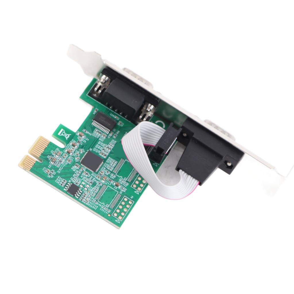 PCIE Serial Card Minus40 to 85 celsius  2 Port PCI Express X1 to DB9 COM RS232 Converter Adapter Controller for Win