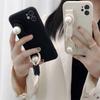 Pearl Wristband Mobile Phone Case Is Suitable For Iphone16 All-Inclusive Anti-Drop Apple 15 Solid Color 14 Matte 8Plus Soft X