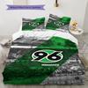 Hannover 96 Pattern Bedding,Quilt Set Quilt Cover Pillowcase Home Birthday Gift(1 * duvet cover + 2 * pillowcase, without core)