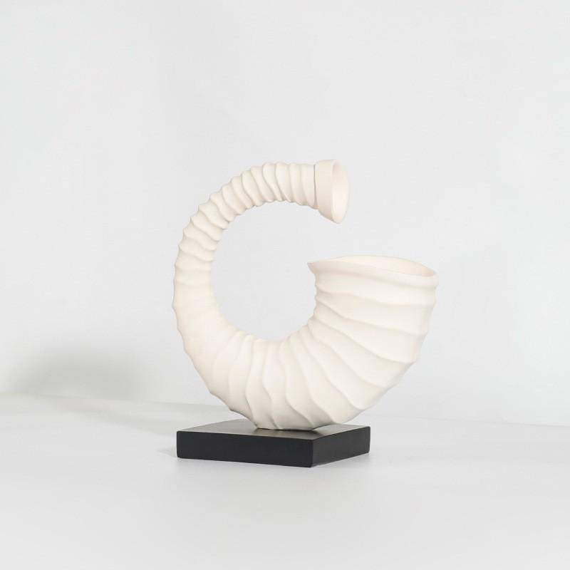 Moderner Wabi-Sabi Stil Weiße Harz Muschel Dekorative Skulptur Wohnzimmer Bücherregal Bar Schrank Minimalistische Wohnkultur