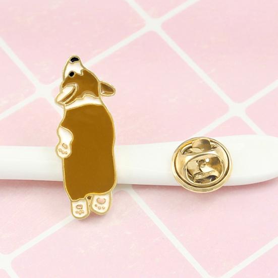 Cartoon Dog Paw Enamel Brooch Pin Denim Jacket Backpack Badge Jewelry Decor