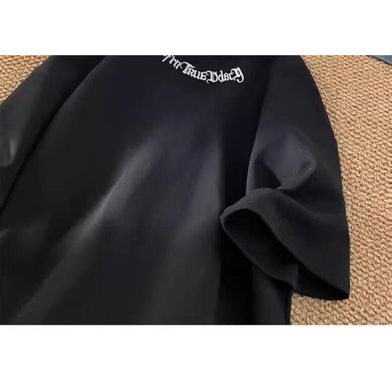 Nové tričko s krátkým rukávem pro muže v létě, trend v korejském stylu, jednoduchý top s polovičním rukávem, volné tričko značky Hong Kong