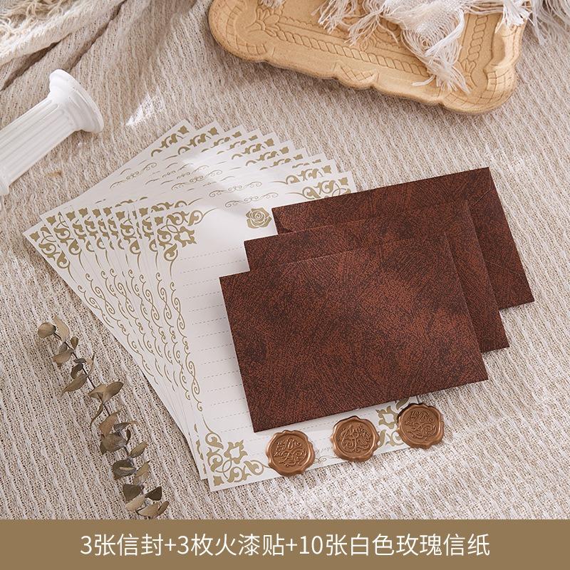 Chinese Style Envelope Letter Set With Wax Seal For Invitation