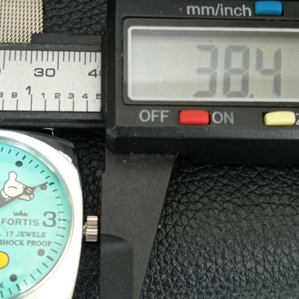 HAND-WINDING VINTAGE SWISS MENS REFURBISHED SEA GREEN COLOR DIAL WATCH A707270-1